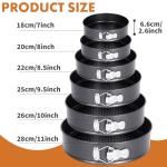 Non-Stick Round Cake Pan Set with Gloves