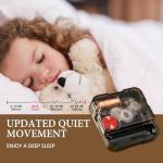 Large Silent Black Metal Wall Clock