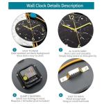 Modern Silent Wall Clock for Home Decor