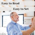 Stylish Silent Wooden Pendulum Wall Clock