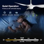 Reiga 52-Inch Modern Ceiling Fan with Remote