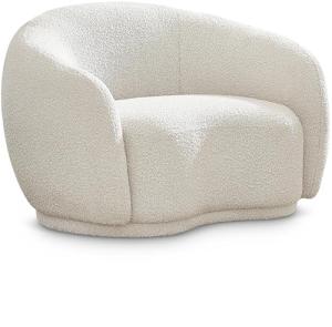 Hyde Collection Cream Boucle Accent Chair