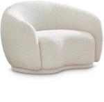 Hyde Collection Cream Boucle Accent Chair