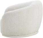 Hyde Collection Cream Boucle Accent Chair