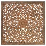 Rustic Super King Carved Mandala Headboard Panels