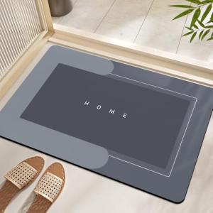 Large Quick-Drying Absorbent Floor Mat, Rectangle Blue