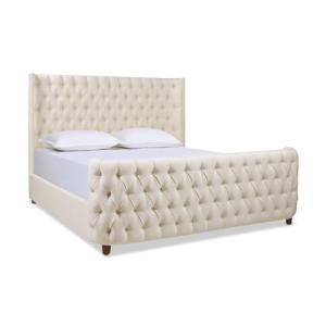 Brooklyn King Upholstered Shelter Headboard Set