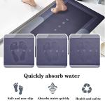 Large Quick-Drying Absorbent Floor Mat, Rectangle Blue