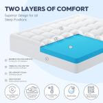 ELEMUSE King Memory Foam Mattress Topper with Cooling Gel