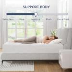 ELEMUSE King Memory Foam Mattress Topper with Cooling Gel