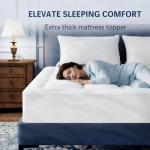 ELEMUSE King Memory Foam Mattress Topper with Cooling Gel