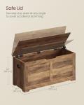 VASAGLE Farmhouse Style Storage Chest and Bench