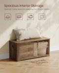 VASAGLE Farmhouse Style Storage Chest and Bench