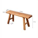 Rustic Farmhouse Wooden Entryway Bench – 31.5in