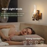 Battery Operated Rustic Wall Sconces Set of 2