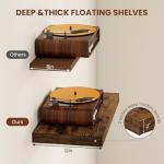 Rustic 12" Deep Floating Shelves - Set of 2