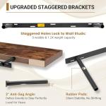 Rustic 12" Deep Floating Shelves - Set of 2