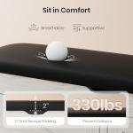 VitoEone White Storage Bench with Cushion