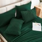 Dark Emerald Green 7-Piece King Comforter Set