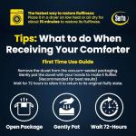 Serta White Goose Down Comforter for King Size