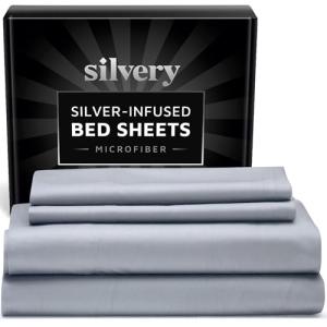 Ultra-Soft Silver Infused Bed Sheets Set - Queen