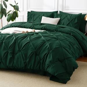 Emerald Green Queen Comforter Set with 7 Pieces