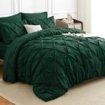 Emerald Green Queen Comforter Set with 7 Pieces