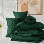 Emerald Green Queen Comforter Set with 7 Pieces