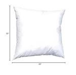 Pillowflex Synthetic Down Pillow Insert - 22x22 Down Alternative, Ultra Soft Large Square Throw Pillow, Couch Sham, Bed Sleeping - 1 Decorative Accent Form