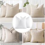 MIULEE 22x22 Down Alternative Throw Pillow Inserts