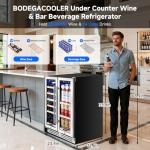 BODEGA 24" Dual Zone Wine and Beverage Cooler