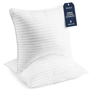 Beckham Hotel Collection Hypoallergenic Euro Pillow Pair