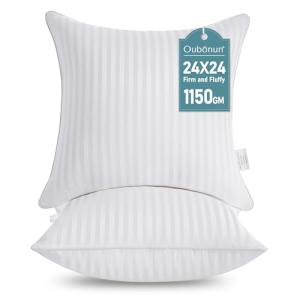 Set of 2 24x24 Decorative Throw Pillow Inserts