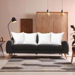 Set of 4 Fluffy White Throw Pillows