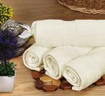 Ivory Towels Set: 2 Bath, 2 Hand, 4 Washcloths