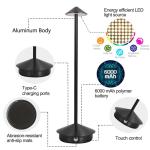 Cordless LED Table Lamp, Dimmable and Portable