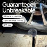 Purple Unbreakable Stemless Wine Glasses, Set of 4