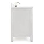 Ariel 61" White Bathroom Vanity with Quartz Top