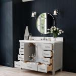 Grey 49" Bathroom Vanity with Quartz Countertop