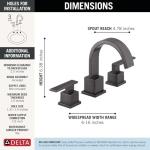Delta Vero Widespread Bathroom Faucet in Bronze