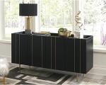 Black Modern Accent Cabinet or TV Stand