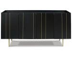 Black Modern Accent Cabinet or TV Stand