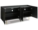 Black Modern Accent Cabinet or TV Stand