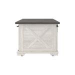 Farmhouse Coffee Table with Sliding Barn Doors