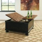 Valebeck Farmhouse Lift Top Coffee Table with Storage