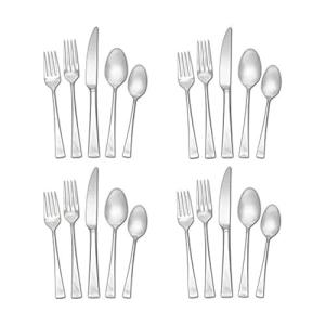 Lucia 20-Piece Stainless Steel Flatware Set
