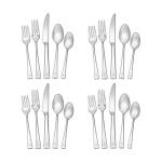 Lucia 20-Piece Stainless Steel Flatware Set