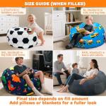 Kids' Dinosaur Bean Bag Chair with Storage