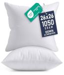 26x26 Soft Pillow Inserts - Set of 2