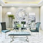 32-Inch Stereoscopic Round Wall Mirror Decor